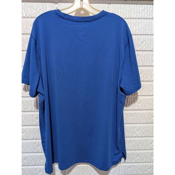 All In Motion Men's Bright Blue Short-Sleeve Polyester Crew-Neck T-Shirt Size XL - Picture 3 of 5